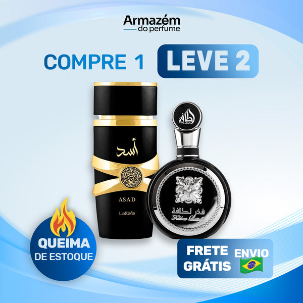 Árabe Masculino - (100ml) - ASAD LATAFFA | FAKHAR LATAFFA BLACK | (5 Anos Armazém do Perfume)