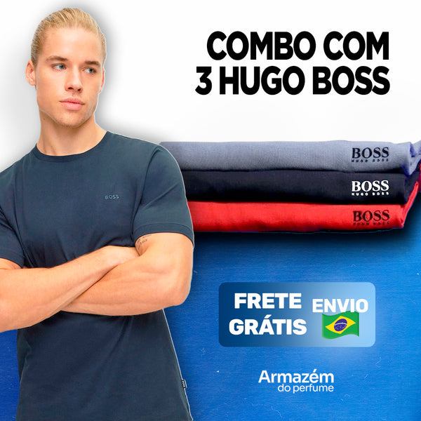 Compre 1 Leve 3 - Camisetas H. Boss Básicas