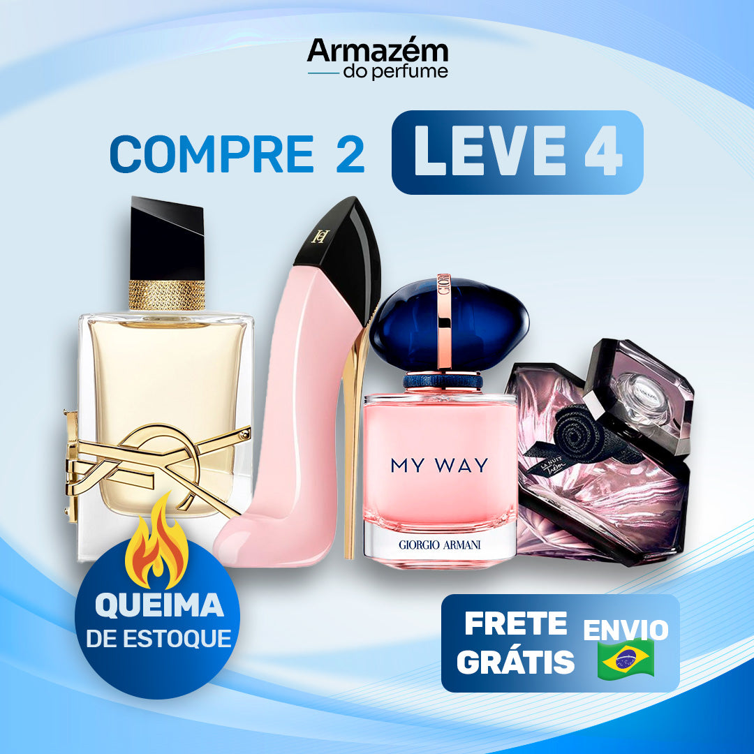 4 Perfumes Femininos TESTER (100ml) -  Good Girl Blush | Trésor | My Away | Libre (5 Anos Armazém do Perfume)