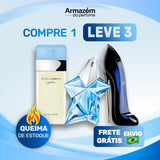 3 Perfumes Femininos TESTER (100ml) - Light Blue |  Good Girl | Angel (5 Anos Armazém do Perfume)