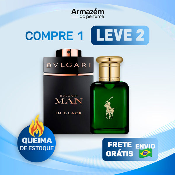 2 Perfumes Masculinos (100ml) - Bvlgari MAN in Black | Polo Green | (5 Anos Armazém do Perfume)